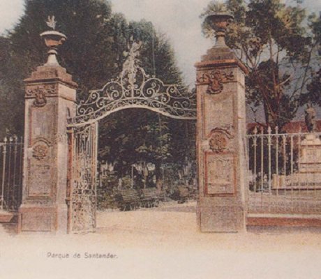 Parque Santander 1900 Santa Fe Bogotá